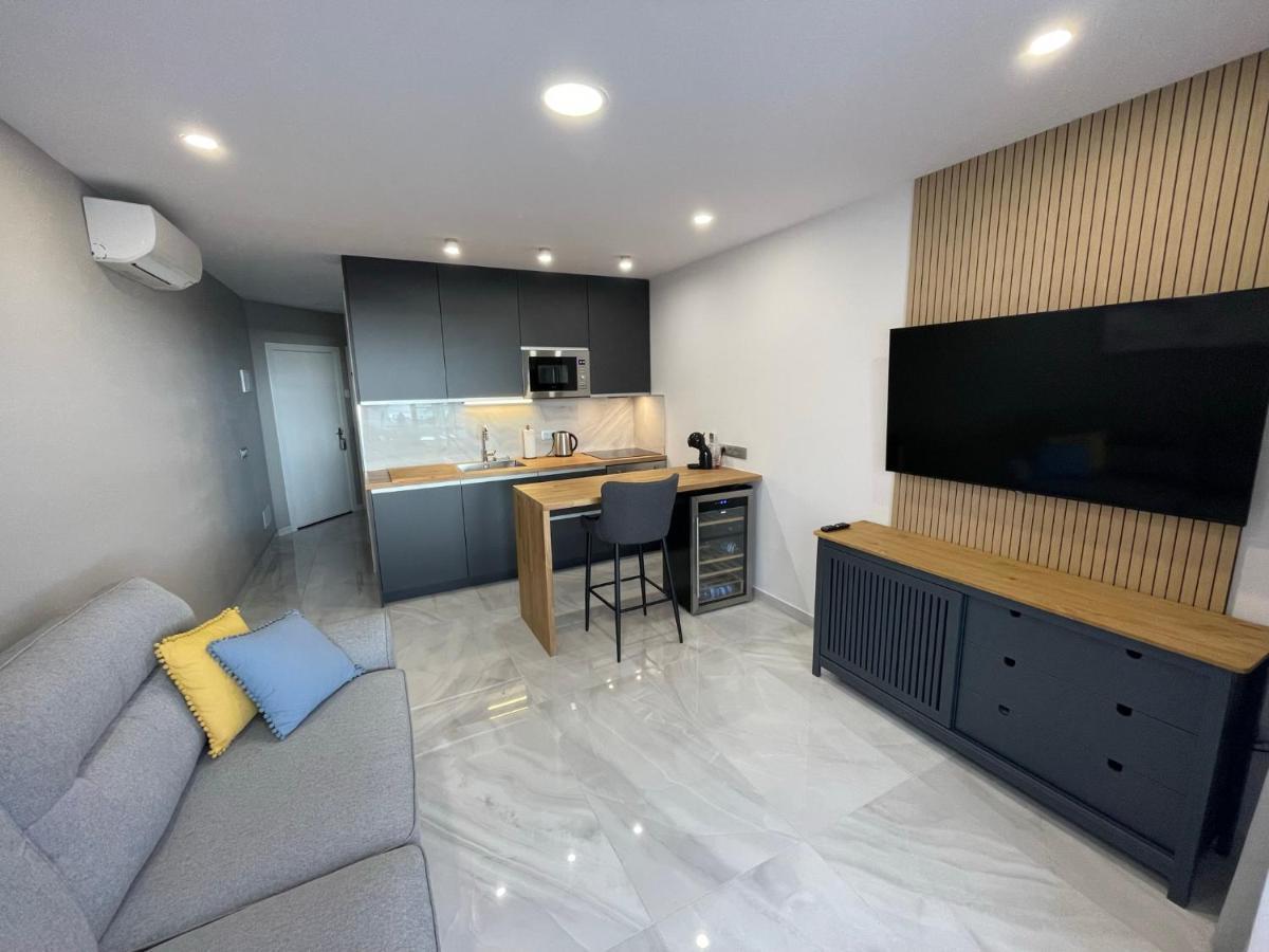 Luxury Diamond - Ocean View, Big Terraces, Air Con, Wifi Apartment Лос Кристианос Екстериор снимка