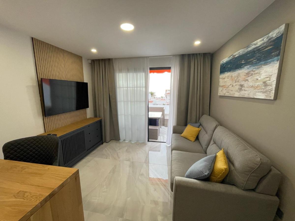 Luxury Diamond - Ocean View, Big Terraces, Air Con, Wifi Apartment Лос Кристианос Екстериор снимка