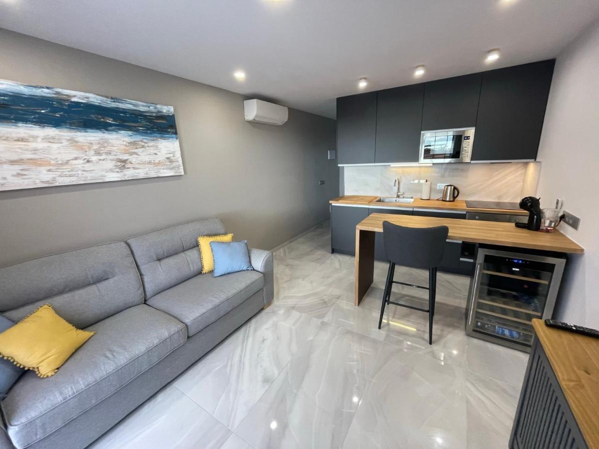 Luxury Diamond - Ocean View, Big Terraces, Air Con, Wifi Apartment Лос Кристианос Екстериор снимка