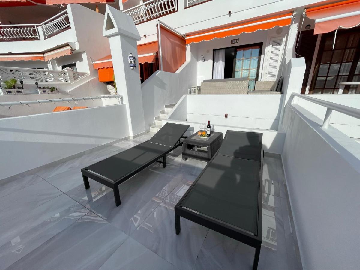 Luxury Diamond - Ocean View, Big Terraces, Air Con, Wifi Apartment Лос Кристианос Екстериор снимка