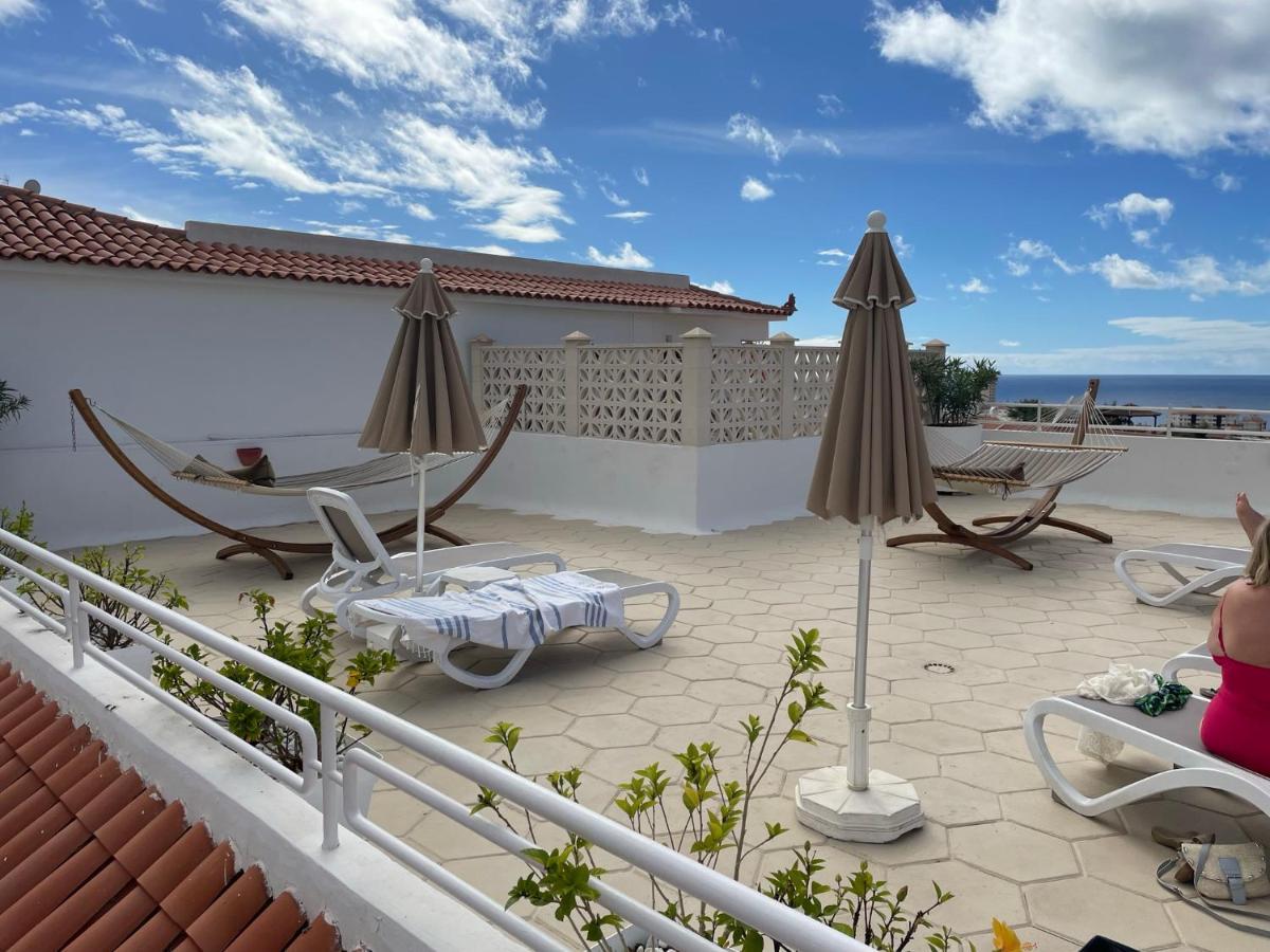 Luxury Diamond - Ocean View, Big Terraces, Air Con, Wifi Apartment Лос Кристианос Екстериор снимка