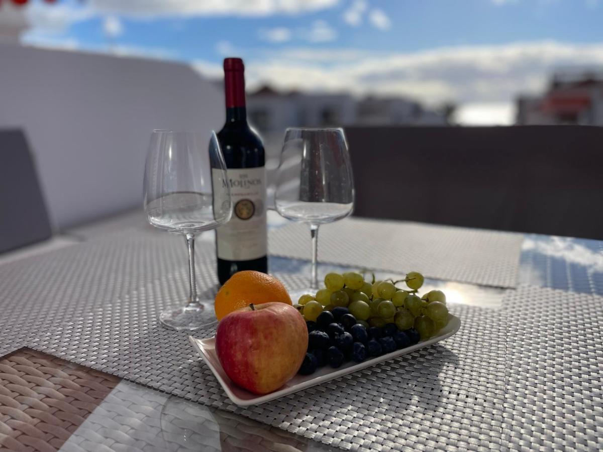 Luxury Diamond - Ocean View, Big Terraces, Air Con, Wifi Apartment Лос Кристианос Екстериор снимка