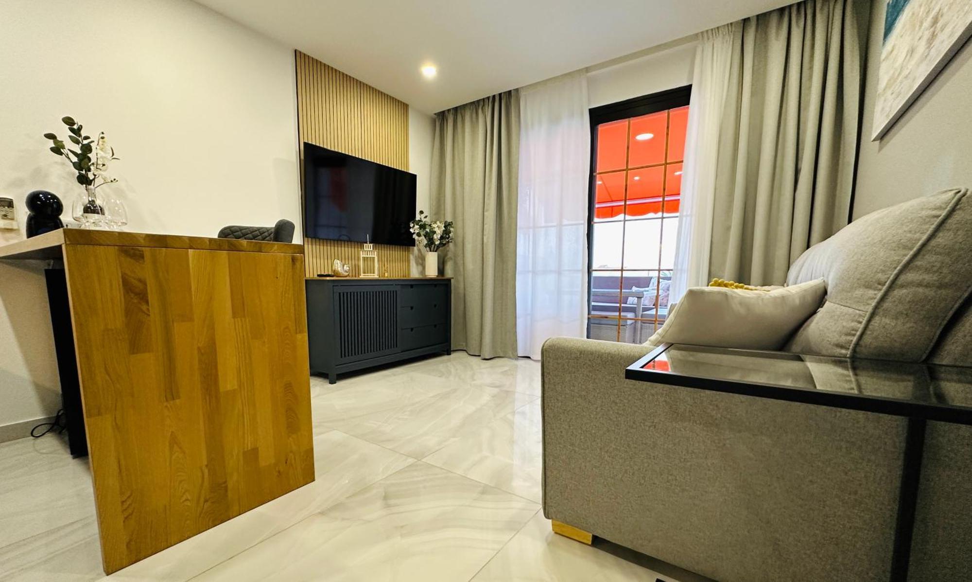 Luxury Diamond - Ocean View, Big Terraces, Air Con, Wifi Apartment Лос Кристианос Екстериор снимка