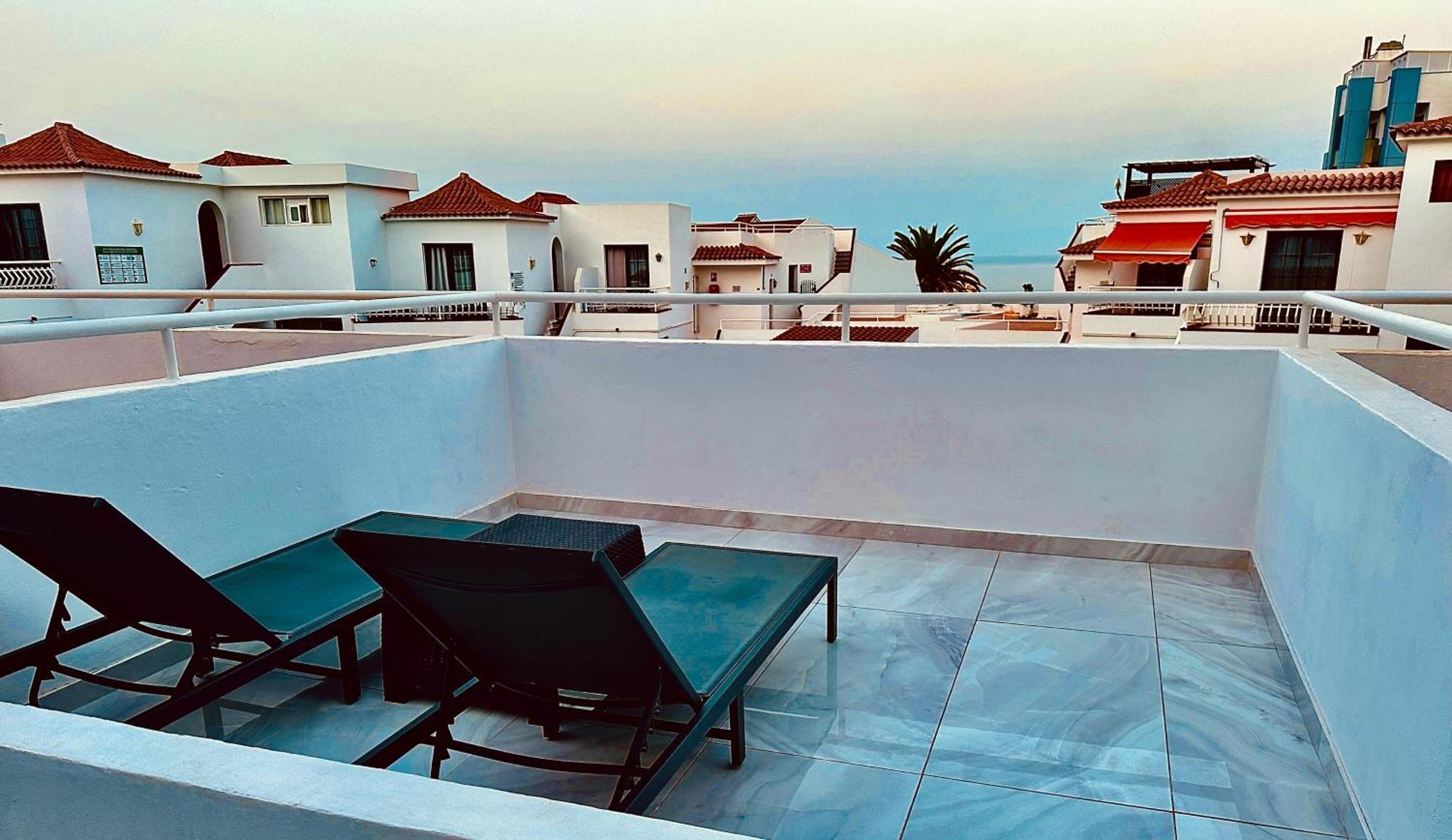 Luxury Diamond - Ocean View, Big Terraces, Air Con, Wifi Apartment Лос Кристианос Екстериор снимка