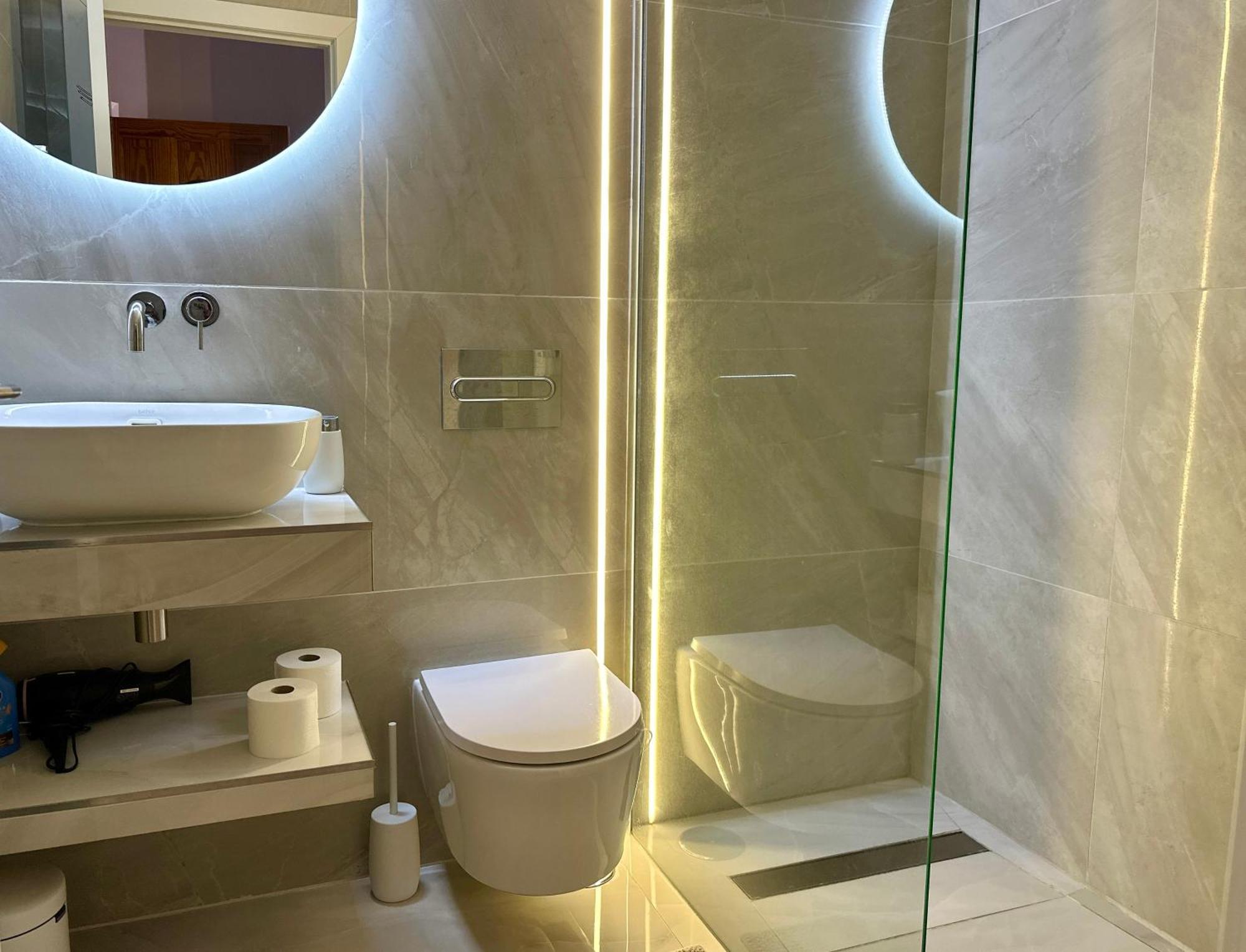 Luxury Diamond - Ocean View, Big Terraces, Air Con, Wifi Apartment Лос Кристианос Екстериор снимка